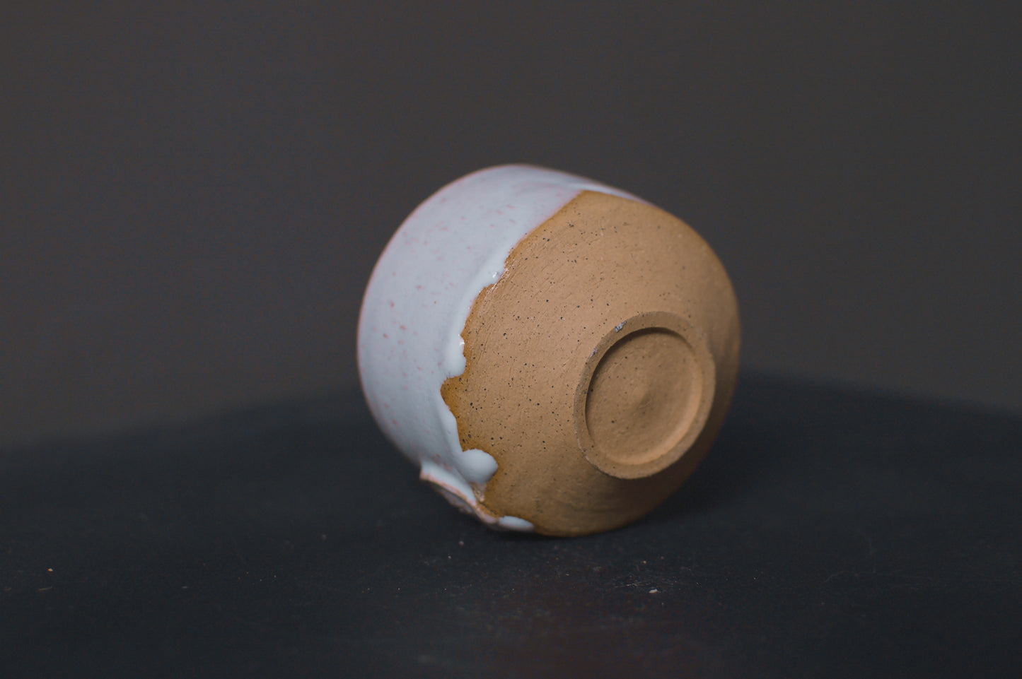 cup, cream glaze, glossy, stoneware