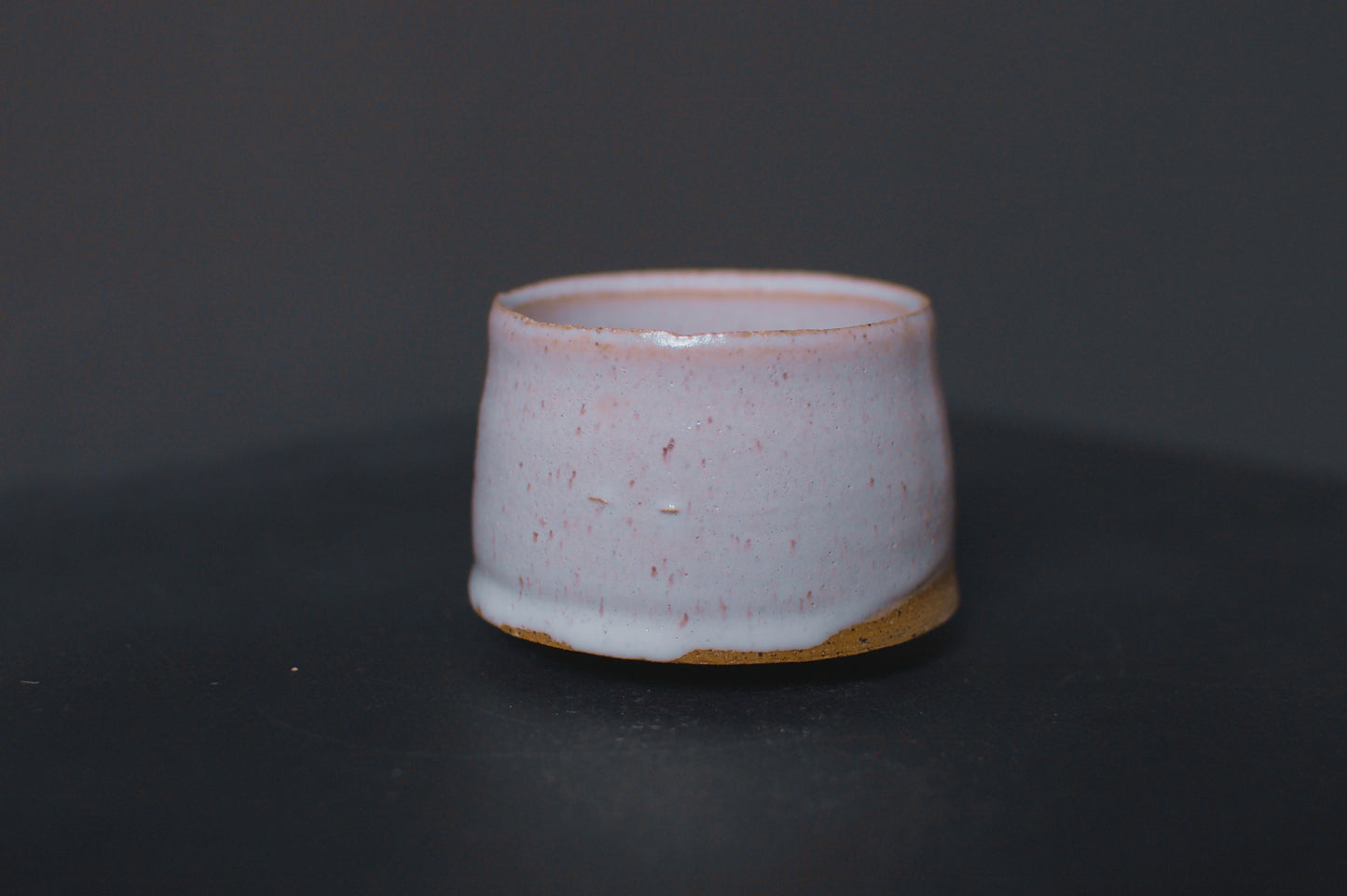 cup, cream glaze, glossy, stoneware