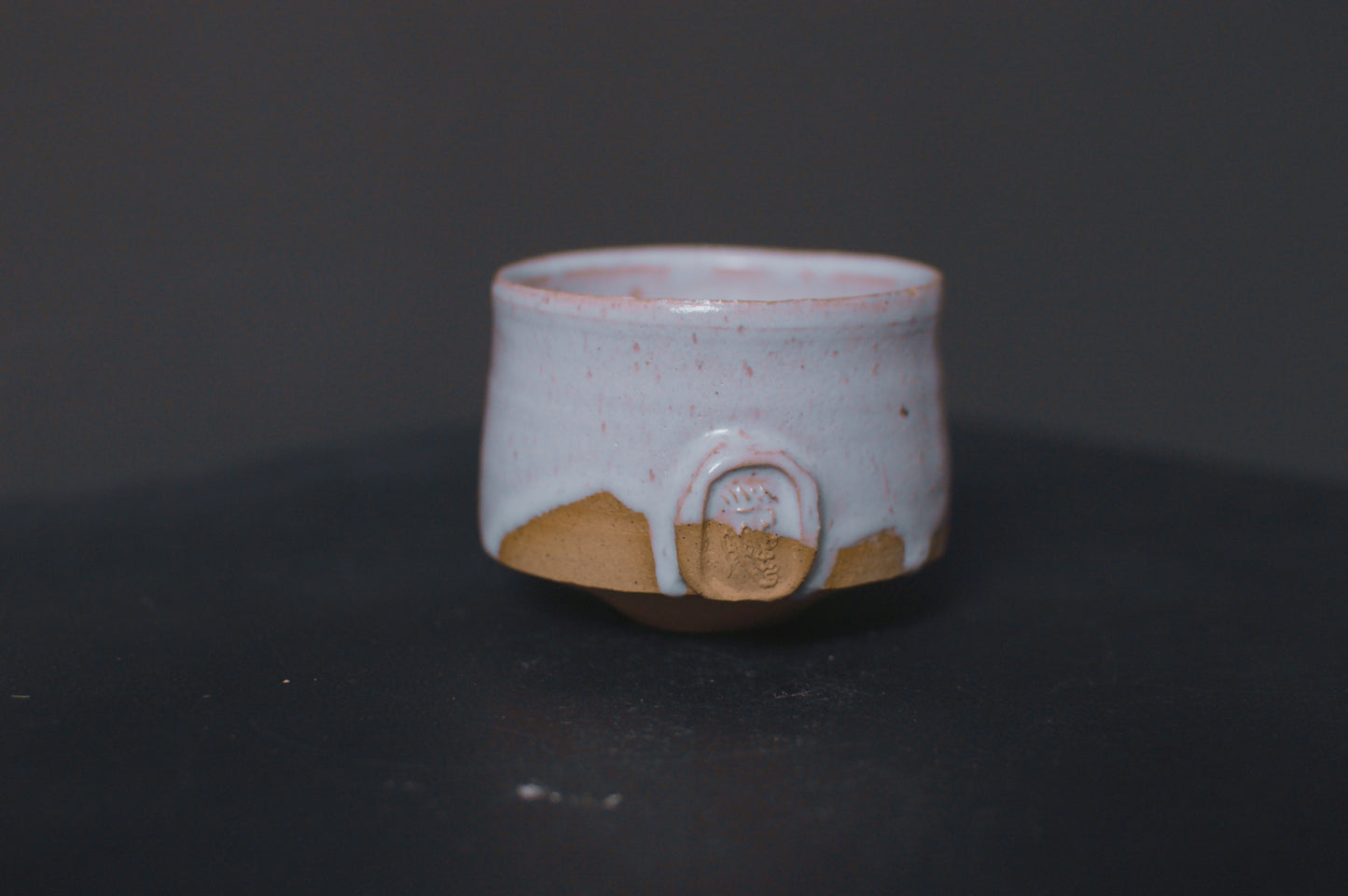 cup, cream glaze, glossy, stoneware