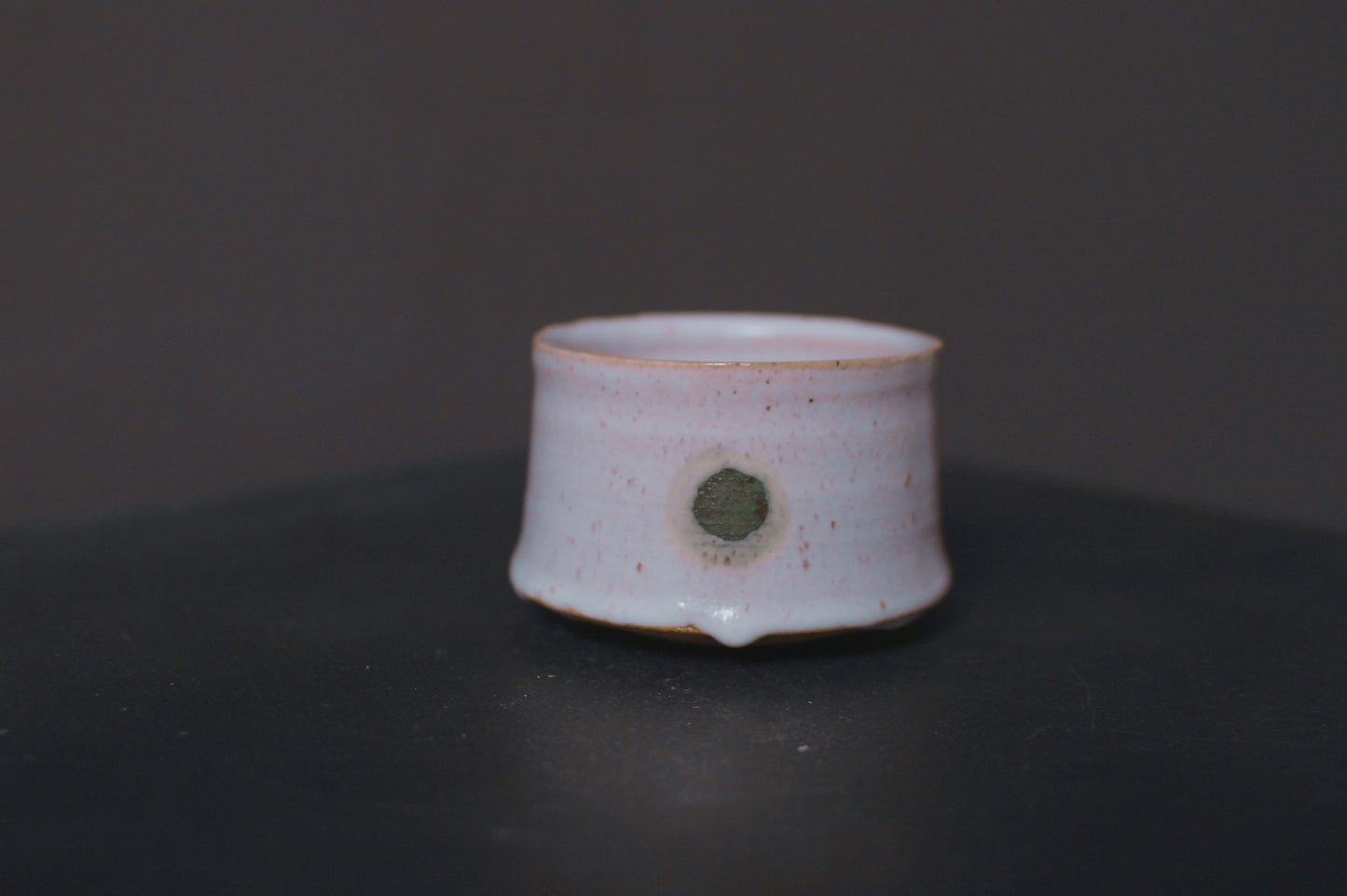 cup, cream glaze, glossy, stoneware