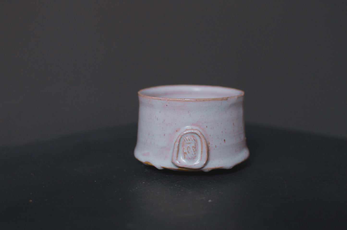 cup, cream glaze, glossy, stoneware