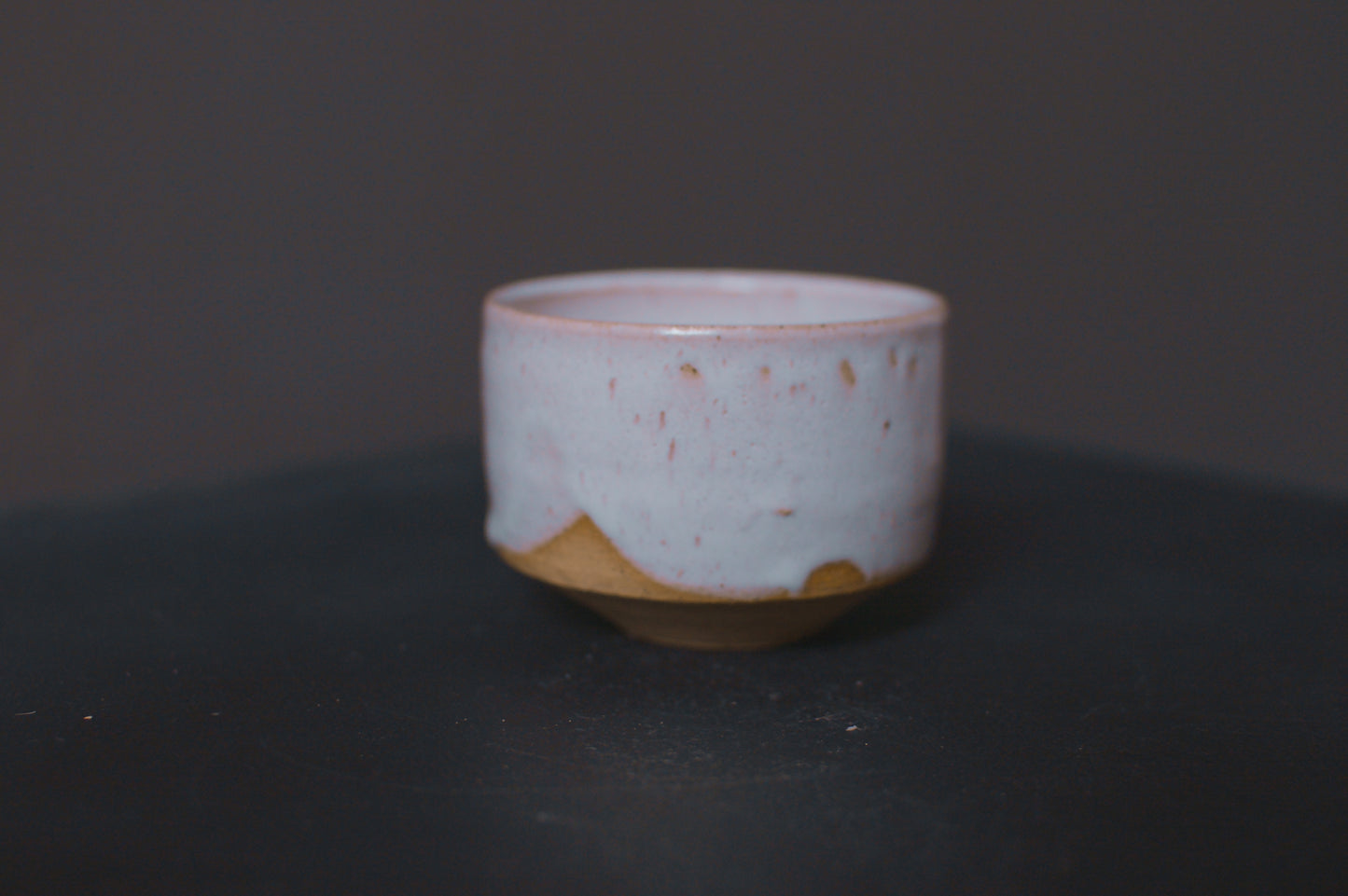 cup, cream glaze, glossy, stoneware