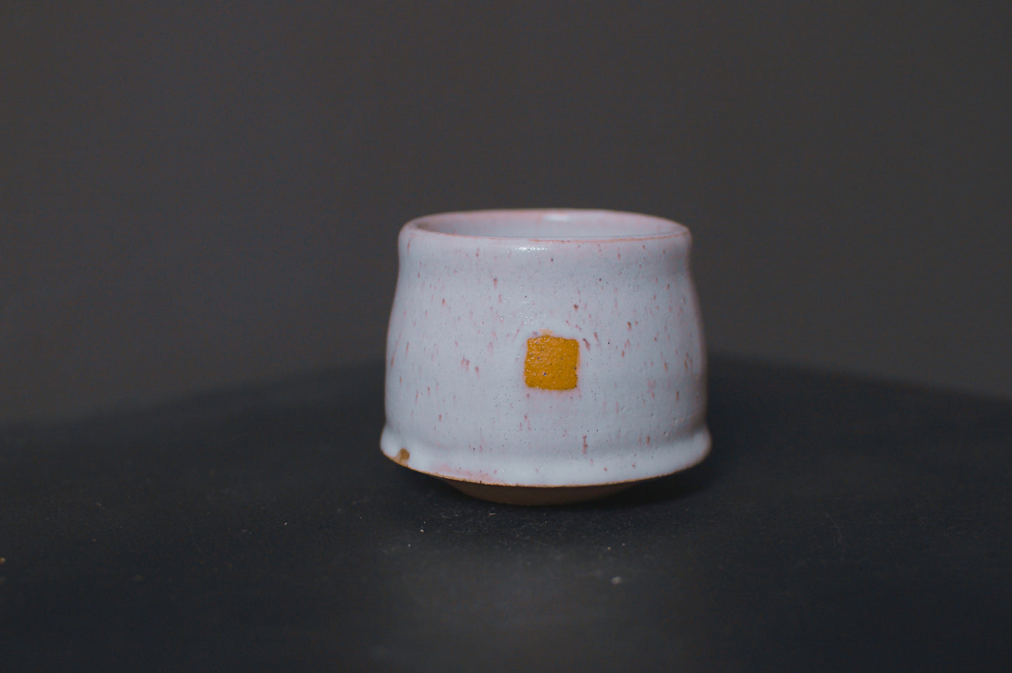 cup, cream glaze, glossy, stoneware
