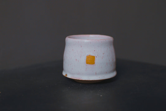 cup, cream glaze, glossy, stoneware