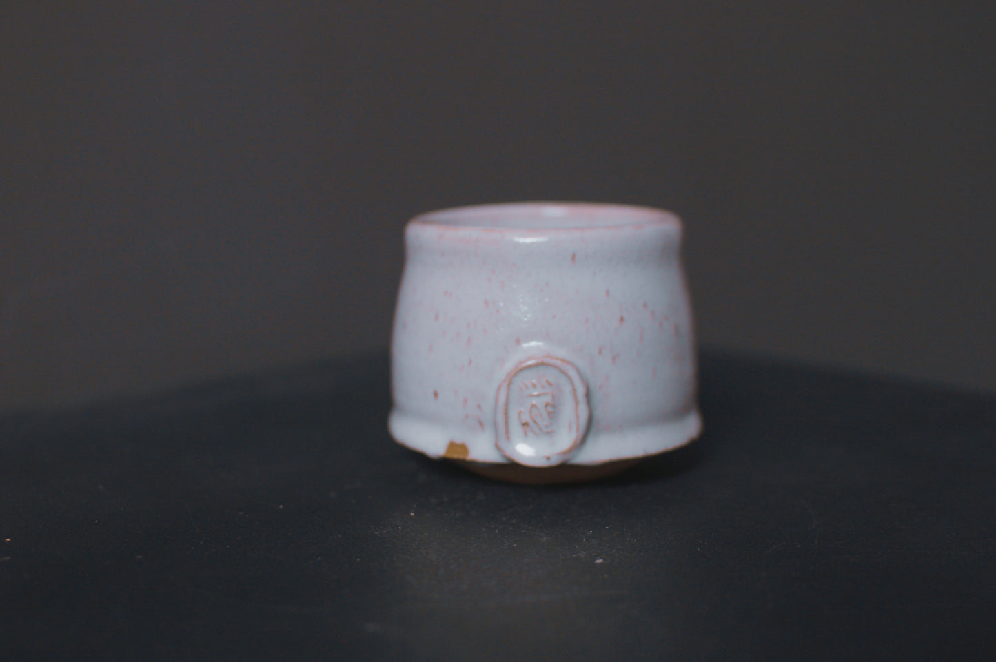 cup, cream glaze, glossy, stoneware