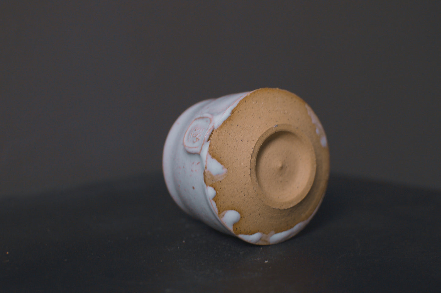 cup, cream glaze, glossy, stoneware