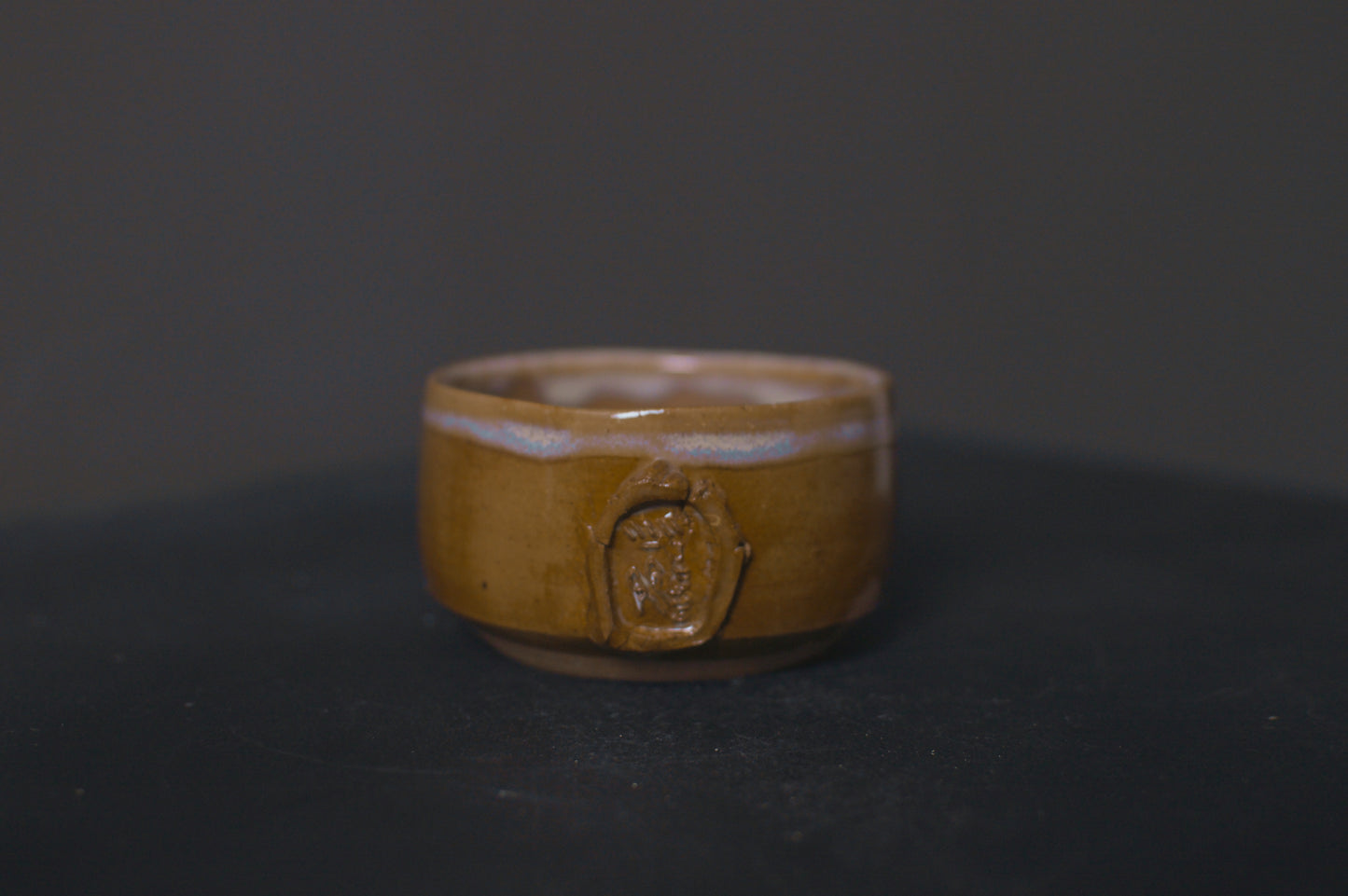 cup, light brown glaze, stoneware