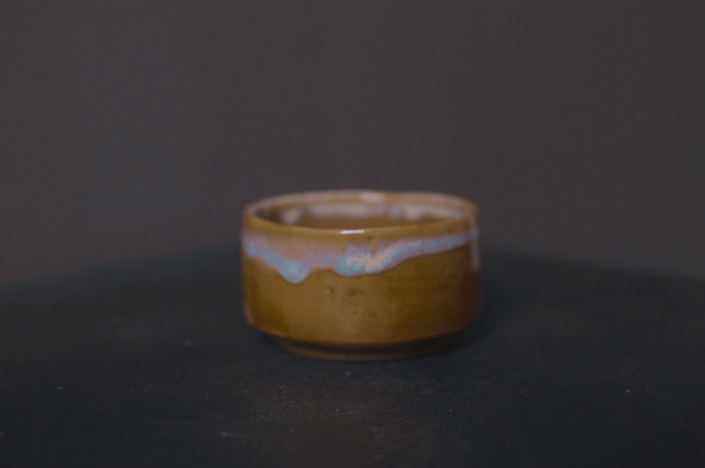 cup, light brown glaze, stoneware