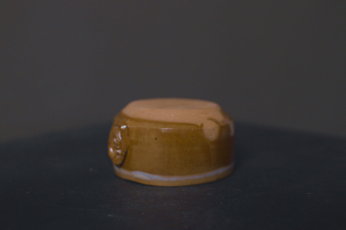 cup, light brown glaze, stoneware